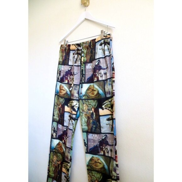 Star Wars Character Scenes Fleece Pajama Pants Men's SZ M - Picture 5 of 9